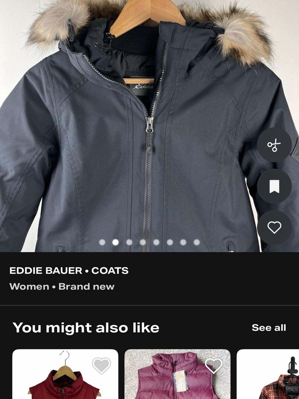 Eddie Bauer XS women’s down coat/parka